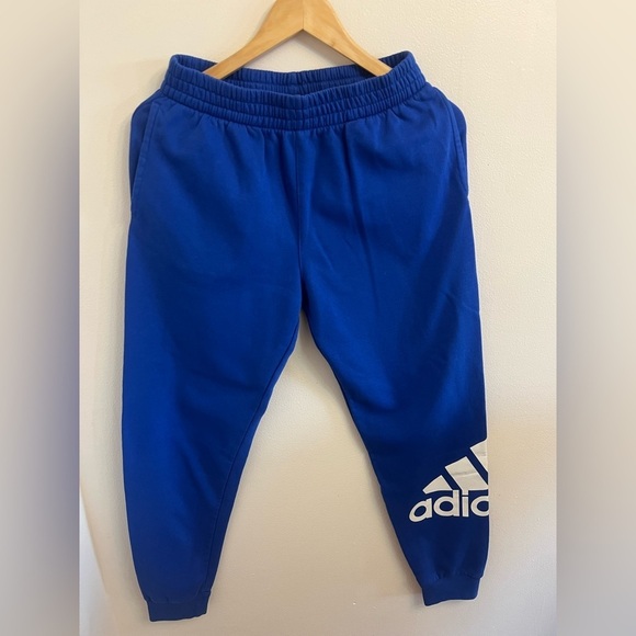 Adidas Blue Sweatpants with Elastic Waistband - Picture 6 of 6